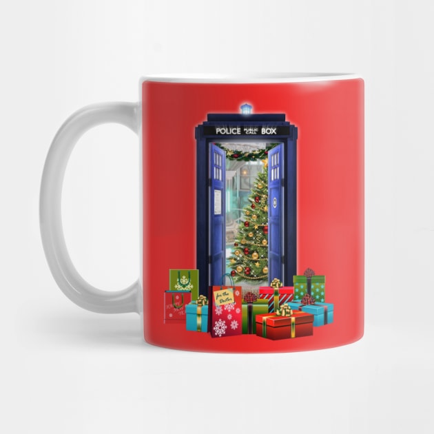 Tardis at Christmas by Thirrin